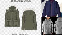 7525+ Mockup Jaket Parka Cdr Modern Design PSD