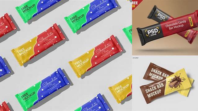 7528+ Candy Bar PSD Mockup Versatile Photoshop File