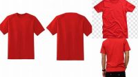 7538+ Mockup Kaos Merah Include TIFF