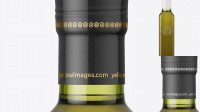 7540+ 250ml Green Glass Olive Oil Bottle PSD Mockup Stylish PSD for Free