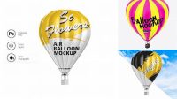 7540+ Air Balloon Mockup Hight Resolution