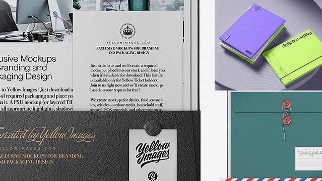 7544+ Leather Folder with Papers and String Closure PSD Mockup Advanced Photoshop Template