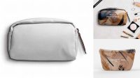 7548+ Cosmetic Bag PSD Mockup Back Half Side View Professional Quality PSD Freebie