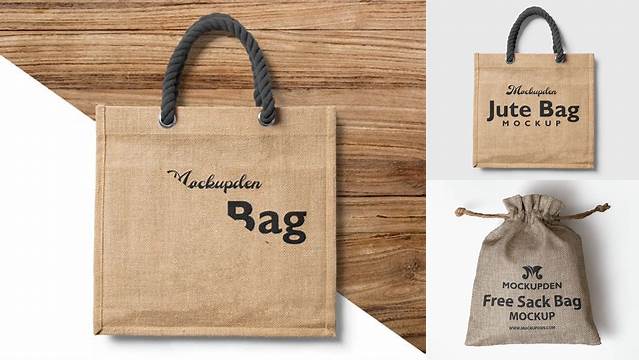 7557+ Jute Bag Mockup Hight Resolution