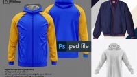 7565+ Mockup Jaket Parka Smart Object PSD