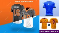 7568+ Football Jersey Mockup Psd Free Editable PSD File