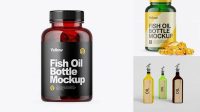 7569+ Green Fish Oil Bottle PSD Mockup Free PSD Mockup Resource