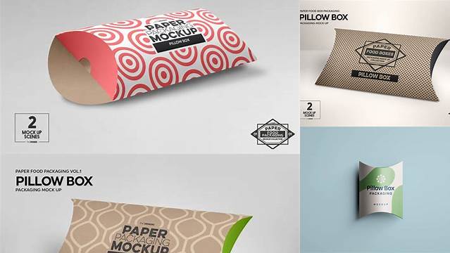 7570+ Pillow Box Packaging Mockup Best for Showcase