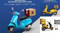 7573+ Scooter Delivery Mockup Professional Design PSD