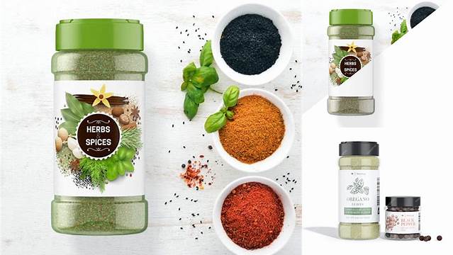 7574+ Glossy Spice Jar PSD Mockup High-Angle Shot Download Premium Free PSD