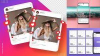 7582+ Mockup Instagram Feed High-Quality PSD