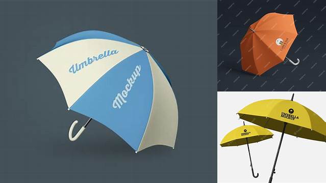 7582+ Umbrella Mockup High-End Creative PSD Template