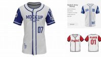 7583+ Baseball Tshirt Mockup Download Free Editable PSD Template