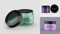 7586+ Glass Cosmetic Gel Jar PSD Mockup Versatile Photoshop File