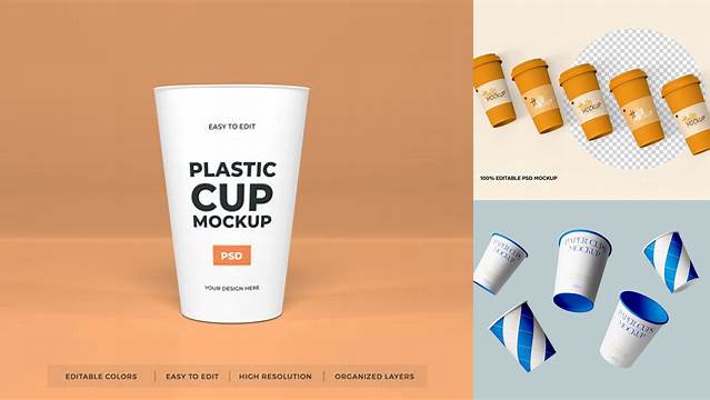 7586+ Soup Cup PSD Mockup Fully Layered PSD Freebie