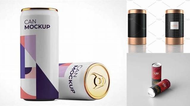 7587+ 4L Metallic Can PSD Mockup Creative Digital PSD Download