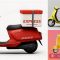 759+ Delivery Scooter Mockup Psd Easy-to-Edit PSD