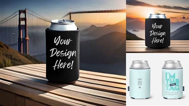 7598+ Koozie Mockup Free Include TIFF