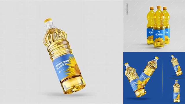 7599+ Sunflower Oil Bottle Mockup Free Photoshop Resource Free