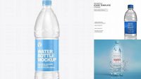 761+ 1.5L Water Bottle PSD Mockup Creative Layered Mockup Freebie