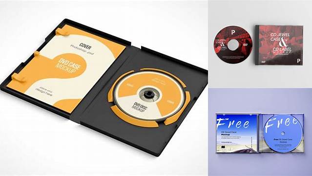 7612+ Jewel Case PSD Mockup Front View Smart Layer PSD