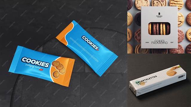 7613+ Cookie Packaging Mockup PSD Download