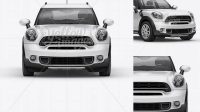 7620+ Mini Cooper Countryman PSD Mockup Front View Elegant PSD Mockup