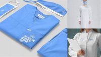 7622+ Medical Gown Mockup High-Resolution Graphic