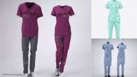 7626+ Hospital Uniform Mockup High-Resolution Editable PSD