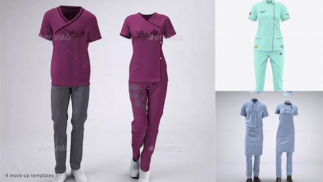 7626+ Hospital Uniform Mockup High-Resolution Editable PSD