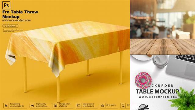 7631+ Free Table Mockup Best Free Mockup PSD