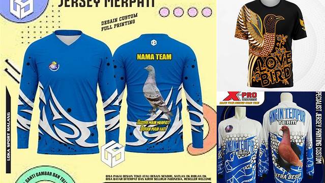 7632+ Jersey Merpati Simple High-Quality Creative PSD