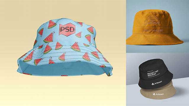 7635+ Bucket Hat PSD Mockup Best Free Mockup PSD