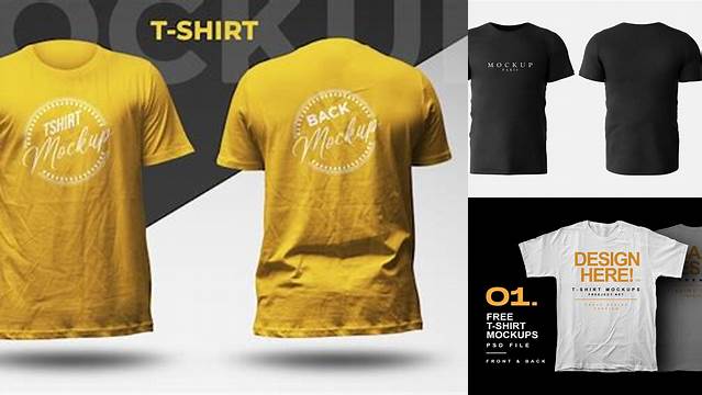 7640+ T-shirt Mockup Front And Back Psd Free Download For Free Download