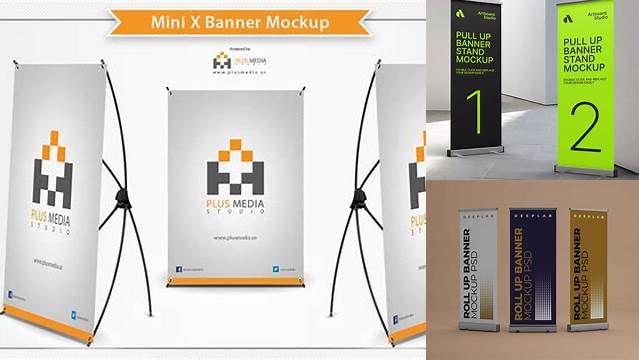 7645+ Mini Banner Mockup High-Quality Creative PSD