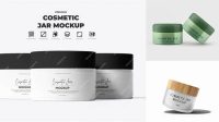 7646+ 50ml Transparent Cosmetic Jar PSD Mockup Smart Layer PSD