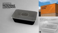 7647+ Microwave Container Mockup Free PSD Free Download