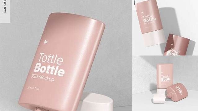 765+ 150ml Tottle Bottle PSD Mockup Free Stylish PSD for Graphic Designers