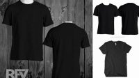 7657+ Mockup Kaos Polos Hitam Depan Belakang Easy Editable