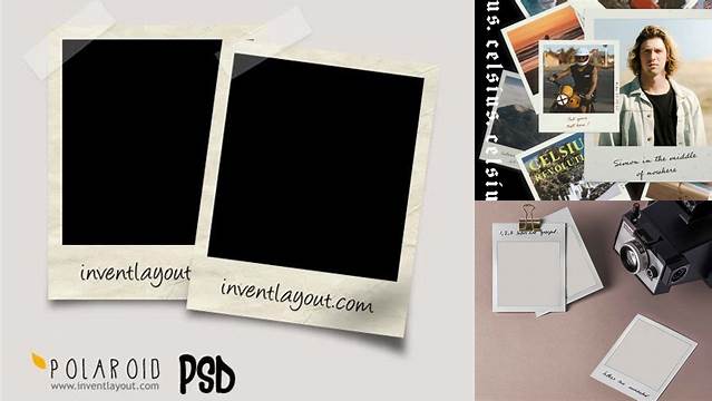 7665+ Polaroid Mockup Free Psd Smart PNG Image