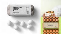 7670+ Egg Stand PSD Mockup Front View Premium Design Freebie