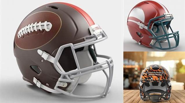 7673+ American Football Helmet PSD Mockup Right View High-End Professional PSD Resources