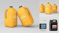 7675+ Gallon Mockup PSD Download