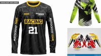 7677+ Motocross Jersey Mockup Psd Free Editable Graphic Free PSD