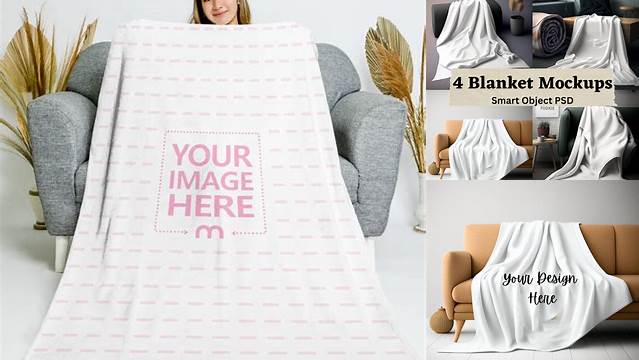 768+ Blanket Mockup Free Download Smart PNG Image