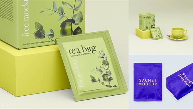 7680+ Tea Sachet Mockup Advanced Editable PSD