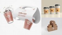 7692+ Coffee Cup With Holder Medium Free Downloadable PSD