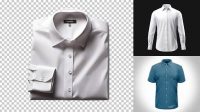 7696+ Mockup Camisa De Vestir Professional PSD Mockup