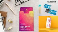 7701+ Key Card Holder PSD Mockup Smart Editable Design Mockup