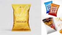 7702+ Chip Bag Mockup Png Professional PSD Mockup